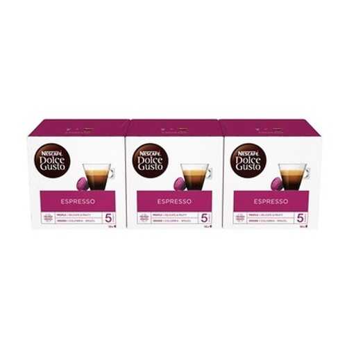 Кофе в капсулах Nescafe Dolce GustoЭспрессо 3 штуки по 16 капсул в Дикси