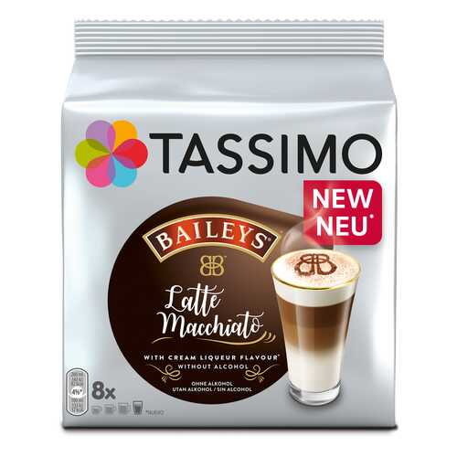 Кофе в капсулах Tassimo Latte Macchiato Baileys 8 порций в Дикси