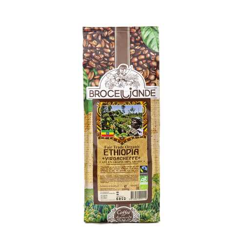 Кофе в зернах Broceliande Ethiopia organic 1 кг в Дикси