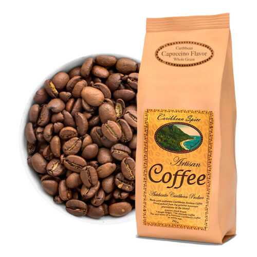 Кофе в зернах Caribbean Spice Artisan Kosher Coffee Cappucino Grain капучино 250 г в Дикси