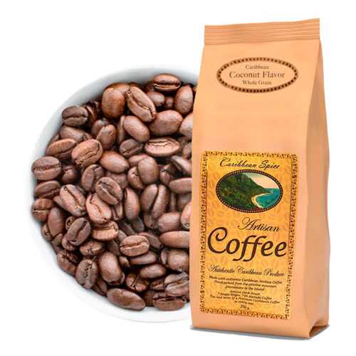 Кофе в зернах Caribbean Spice Artisan Kosher Coffee Coconut Grain кокос 250 г в Дикси