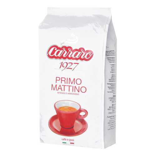 Кофе в зернах Carraro примо маттино 1 кг в Дикси
