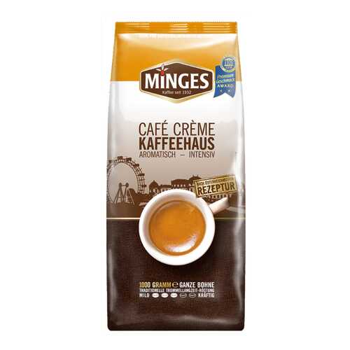 Кофе в зернах Minges cafe creme kaffeehaus 1000 г в Дикси