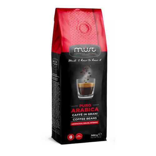 Кофе в зернах Must pure arabica 500 г в Дикси