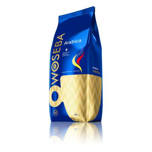 Кофе Woseba arabica натуральный жареный в зернах 1 кг в Дикси