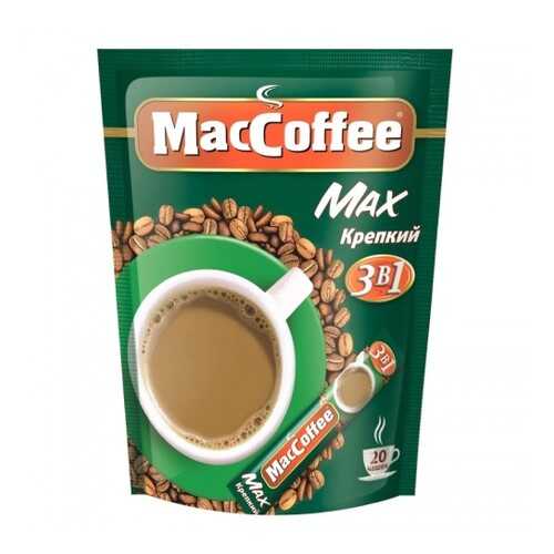Кофейный напиток растворимый MacCoffee max крепкий 3в1 20 г 16 штук в Дикси