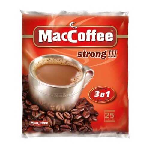 Кофейный напиток растворимый MacCoffee strong 3в1 50 г 16 штук в Дикси