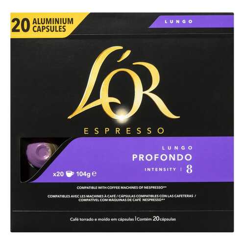 L'OR Espresso Lungo Profondo 20шт в Дикси