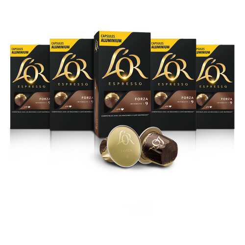 Набор кофе в капсулах L’OR Espresso Forza 10 упаковок в Дикси