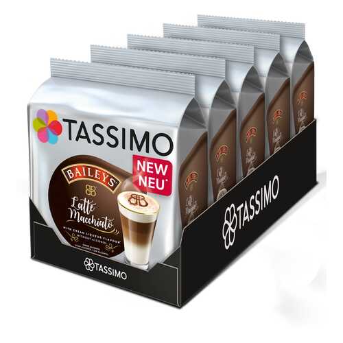 Набор кофе в капсулах Tassimo Baileys Latte Macchiato 5 упаковок в Дикси