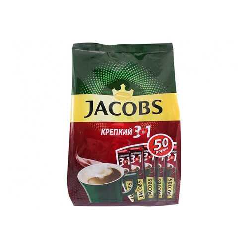 Напиток Jacobs крепкий 3в1 кофейный растворимый в пакетиках 50*12 г в Дикси