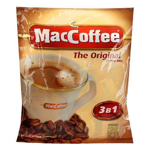 Напиток MacCoffee кофейный карамель растворимый 3в1 18 г 25 пакетиков в Дикси