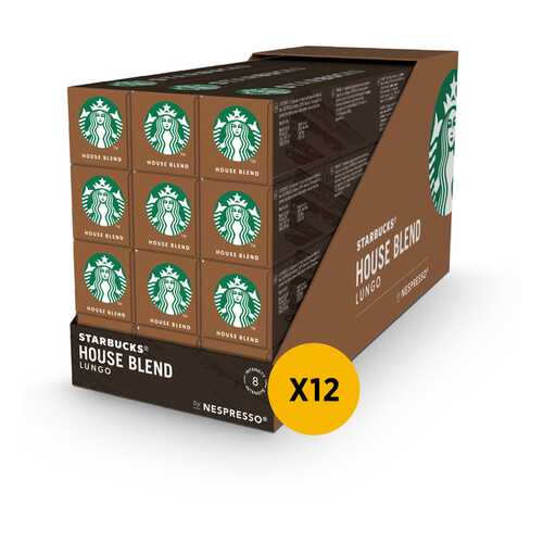 Nespresso STARBUCKS House Blend 12 штук по 57г в Дикси