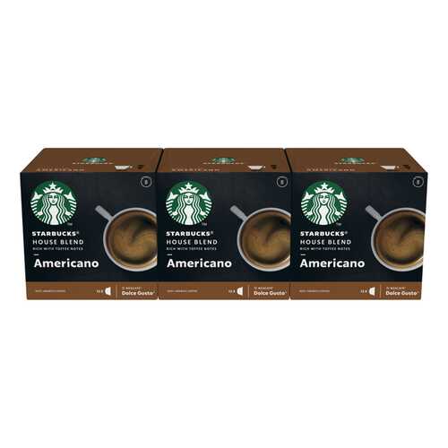 STARBUCKS House Blend Americano Капсулы для системы NESCAFE Dolce Gusto 12 шт в Дикси