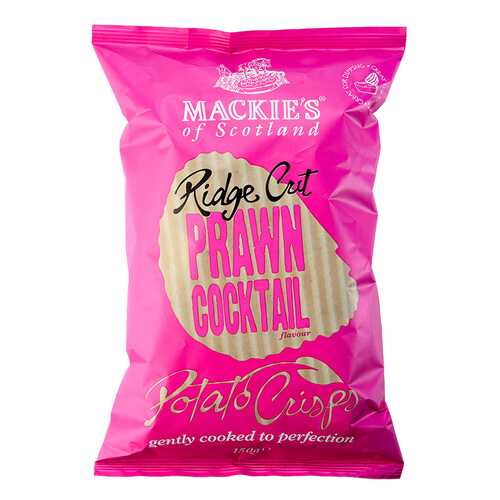 Чипсы картофельные Mackie's рифленые с креветками 150 г в Дикси