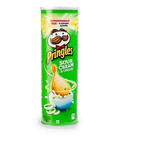 Чипсы картофельные Pringles со сметаной и луком 165 г Польша в Дикси