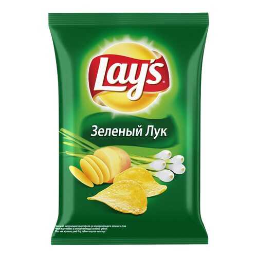 Чипсы Lay's из натурального картофеля зеленый лук 50 г в Дикси