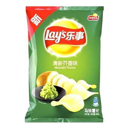 Чипсы «Lay’s» со вкусом васаби, 70гр. в Дикси