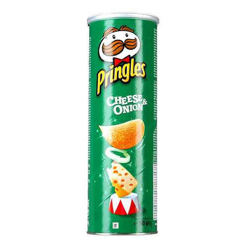 Чипсы Pringles со вкусом сыра и лука 165 г в Дикси