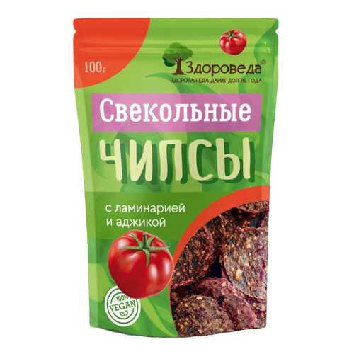 Чипсы свекольные Здороведа с ламинарией и аджикой 100 г в Дикси