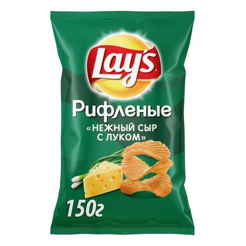Картофельные чипсы Lay's нежный сыр с луком 150 г в Дикси