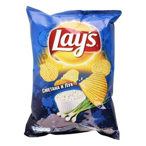 Картофельные чипсы Lay's сметана и лук 150 г в Дикси