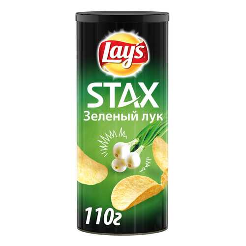 Картофельные чипсы Lay's stax зеленый лук 110 г в Дикси