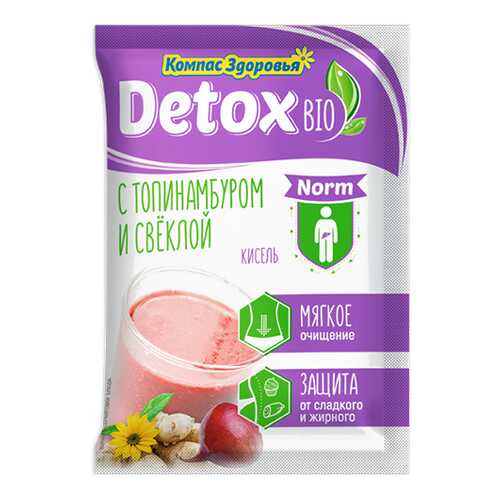 Кисель detox bio Norm С топинамбуром и свеклой Компас здоровья 25 г в Дикси