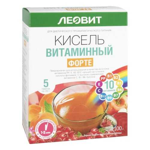 Кисель Леовит витаминный форте 100 г в Дикси