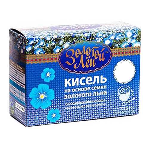 Кисель на льняной основе Золотой лен апельсин 7 пакетов по 15 г в Дикси
