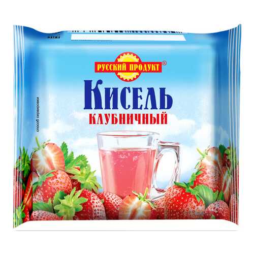 Кисель Русский продукт клубничный брикет 220 г в Дикси