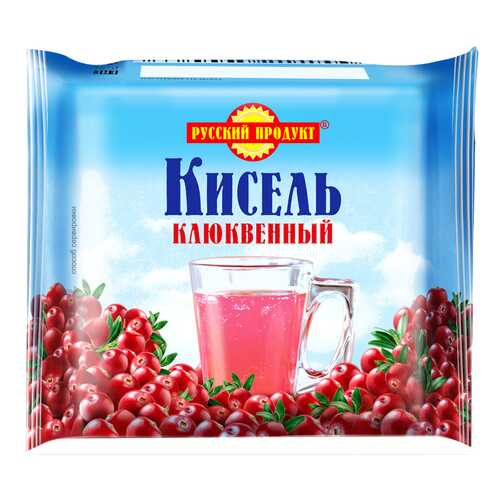 Кисель Русский продукт клюквенный брикет 220 г в Дикси
