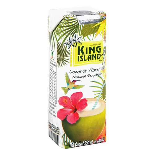 Кокосовая вода King Island 100 % без сахара 250 мл в Дикси