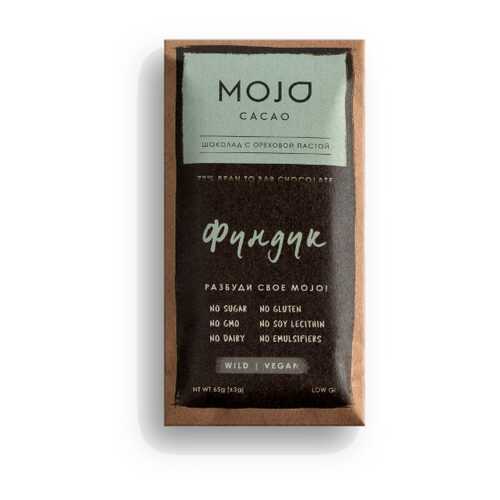 Горький шоколад 72% Mojo Cacao с шоколадно-ореховой пастой со вкусом фундук в Дикси