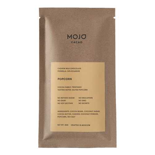 Молочный шоколад 54% Mojo Cacao с воздушным соленым попкорном. popcorn в Дикси