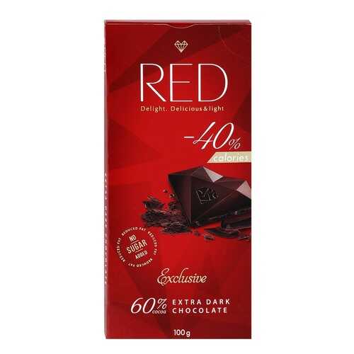 Шоколад Red Exclusive экстра темный какао 60% 100 г в Дикси