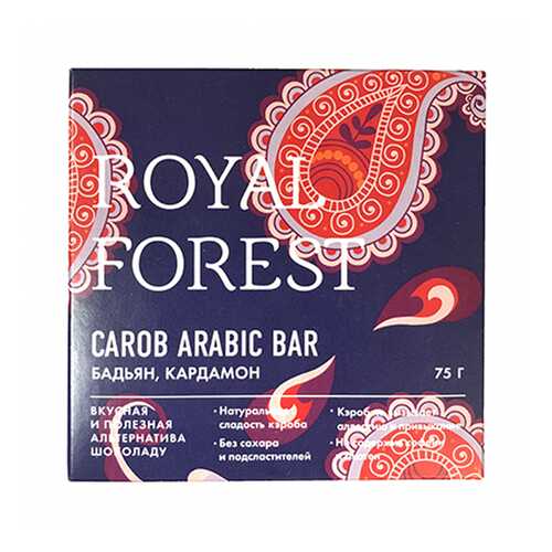 Шоколад Royal Forest Арабский с бадьяном и кардамоном 75г в Дикси