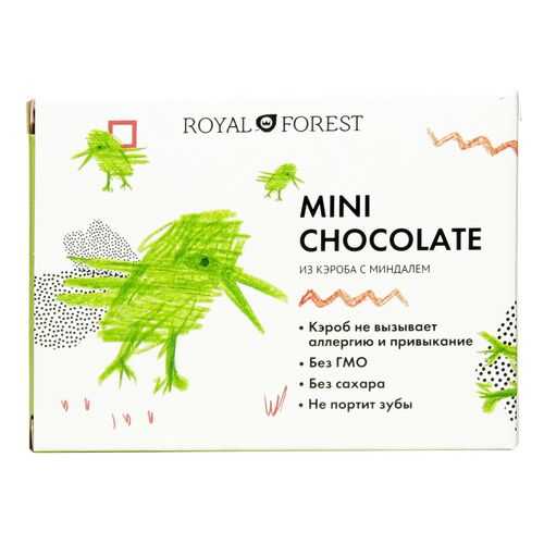 Шоколад Royal Forest из кэроба с миндалем 30г в Дикси