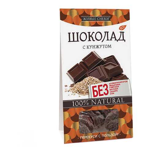 Шоколад Живые снеки с кунжутом 100 г в Дикси
