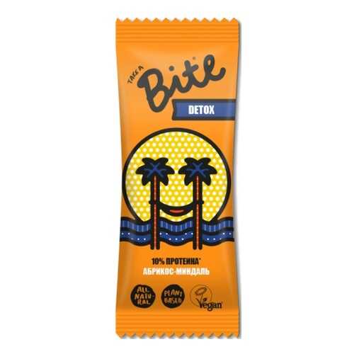 Батончик Bite фруктово-ореховый детокс абрикос-миндаль 45 г в Дикси