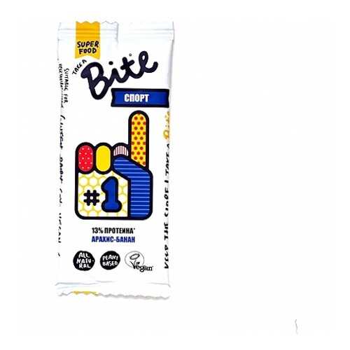 Батончик Bite фруктово-ореховый спорт арахис-банан 45 г в Дикси