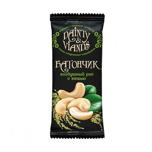 Батончик Dainty & Viands Воздушный рис с кешью, 40 гр в Дикси