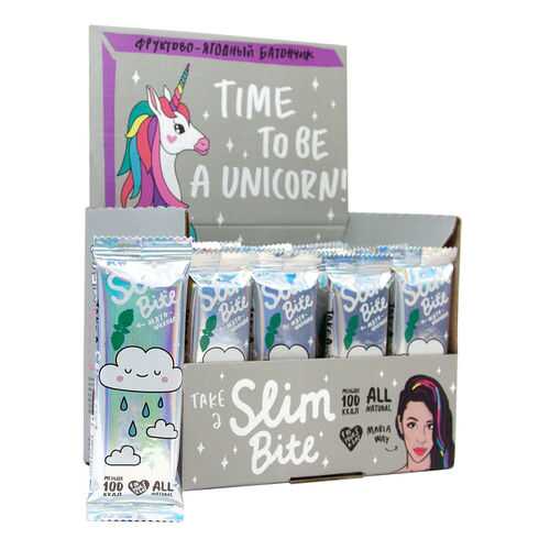 Батончик Фруктово-ягодный Bite Slim Unicorn Апельсин 30 штук по 30 гр в Дикси