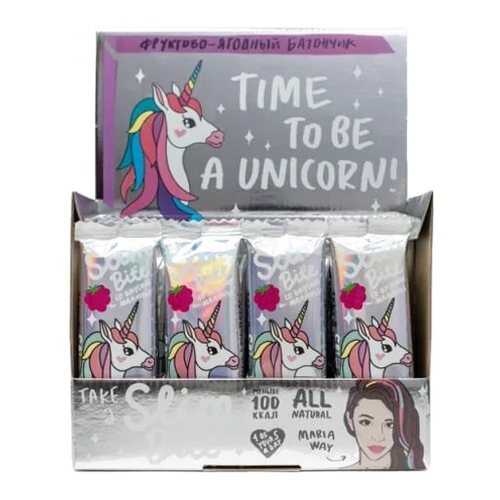 Батончик Фруктово-ягодный Bite Slim Unicorn Малина 30 штук по 30 гр в Дикси