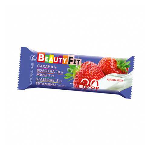 Батончик протеиновый Клубника Beauty Fit 60 г в Дикси