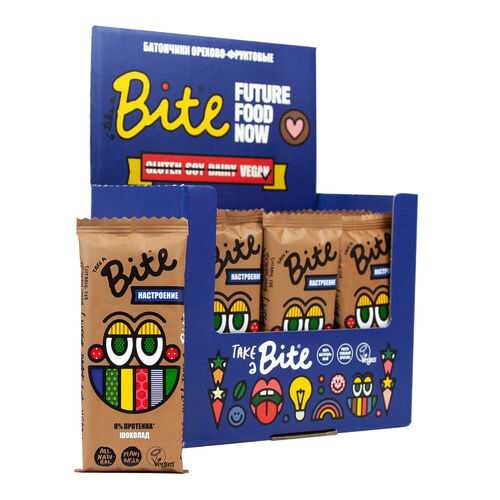 Батончик Take a Bite орехово-фруктовый шоколад 45 г в Дикси