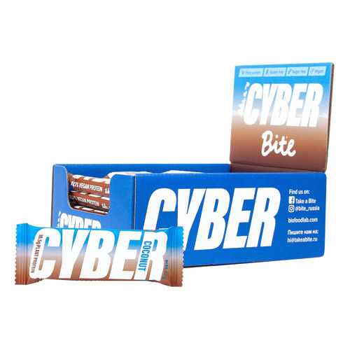 Батончик высокобелковый Cyber Bite со вкусом кокоса 20 штук по 60 гр в Дикси