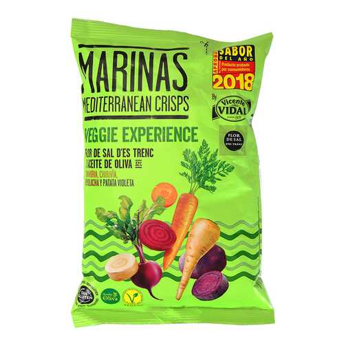 Чипсы овощные Marinas Veggie Experience с оливковым маслом без глютена 100 г в Дикси