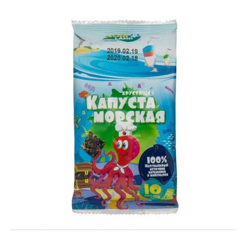Морская капуста NORI LAND Осьминожка сушеная 4.5г Южная Корея в Дикси