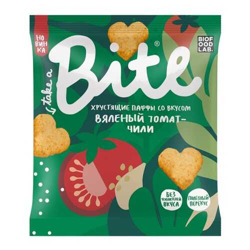 Мультизлаковые фигурки Take a Bite Паффы со вкусом Вяленый томат-чили, 30 гр в Дикси